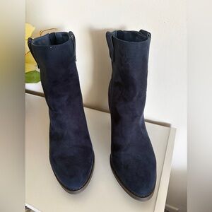 Shoe Dazzle Midnight Blue Ankle Boots